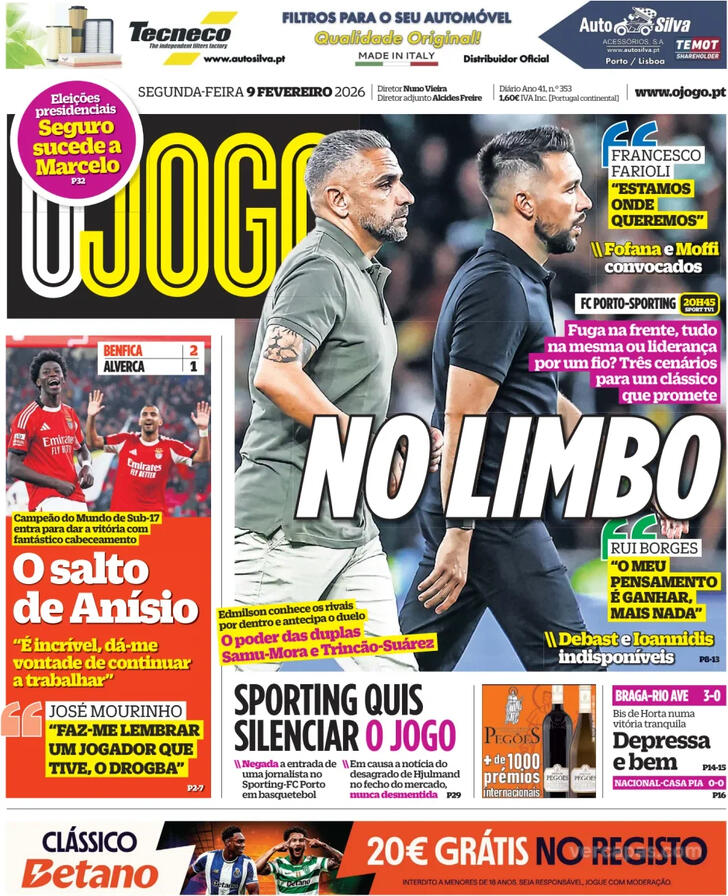 Capa O Jogo - 2026-02-09