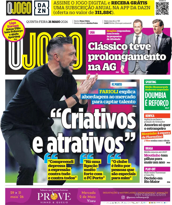Capa O Jogo - 2026-05-21
