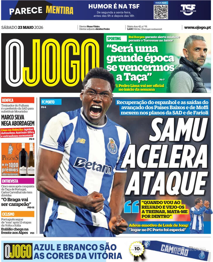 Capa O Jogo - 2026-05-23