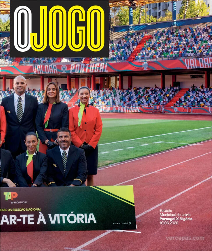 Capas dos jornais desportivos de 13 de Junho de 2026 4 Capa - O Jogo
