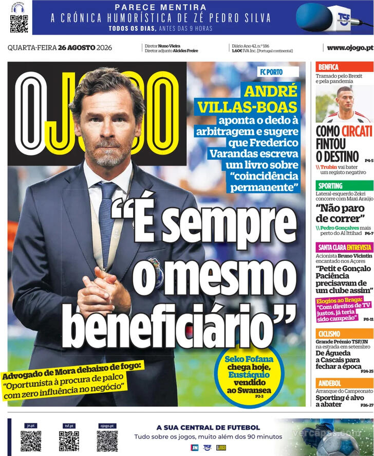 Capa O Jogo - 2026-08-26