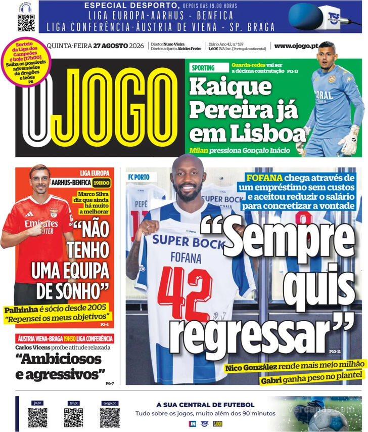 Capa O Jogo - 2026-08-27