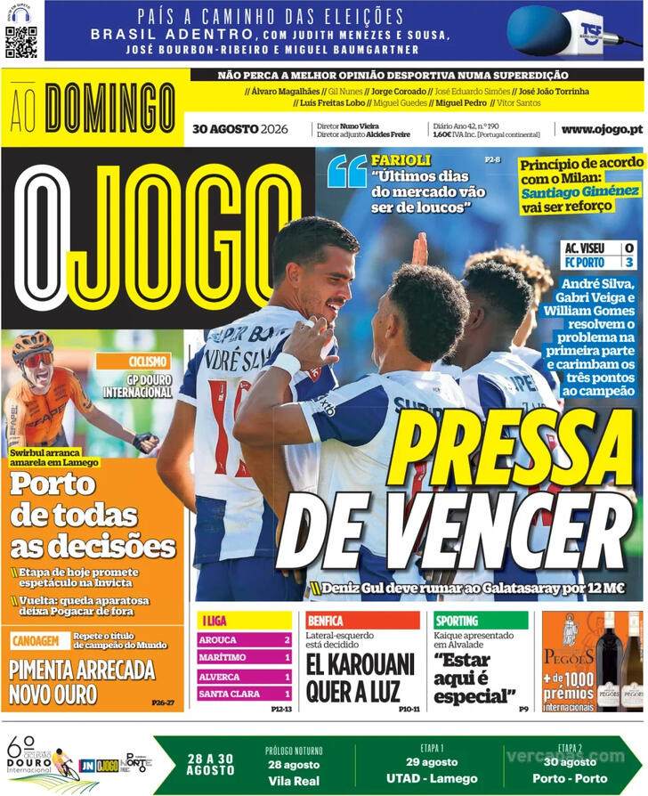 Capa O Jogo - 2026-08-30
