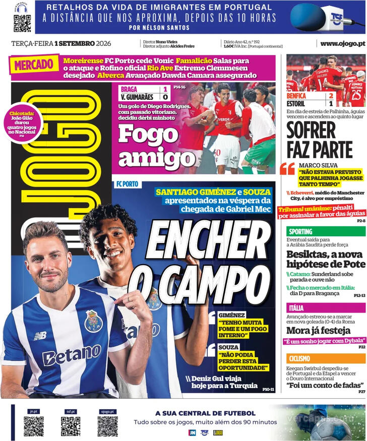 Capa O Jogo - 2026-09-01