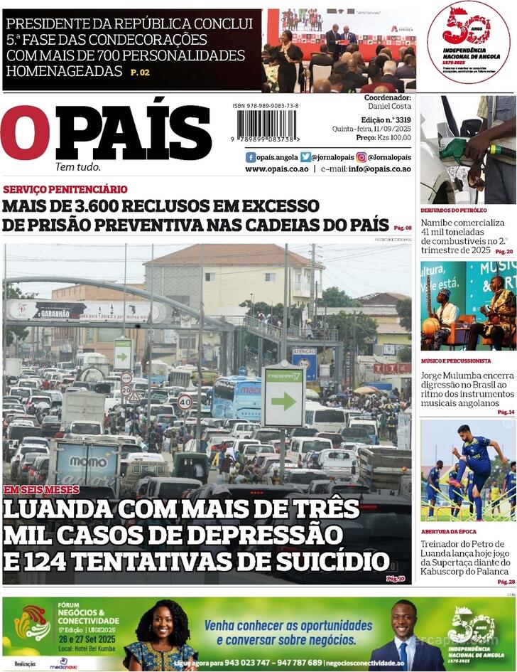 Capa O Pas (Angola) - 2025-09-11
