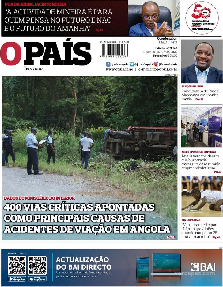 Capa O Pas (Angola) - 2025-09-12