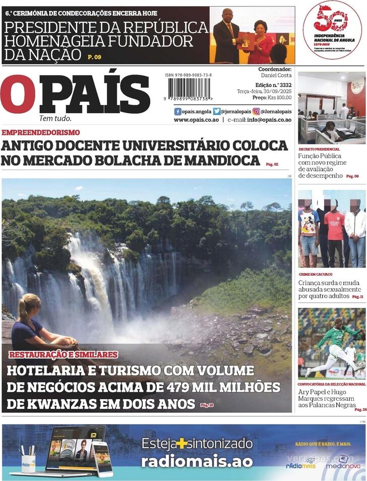 Capa O Pas (Angola) - 2025-09-30