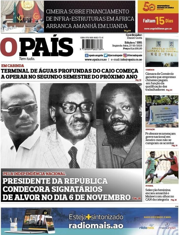 Capa O Pas (Angola) - 2025-10-27
