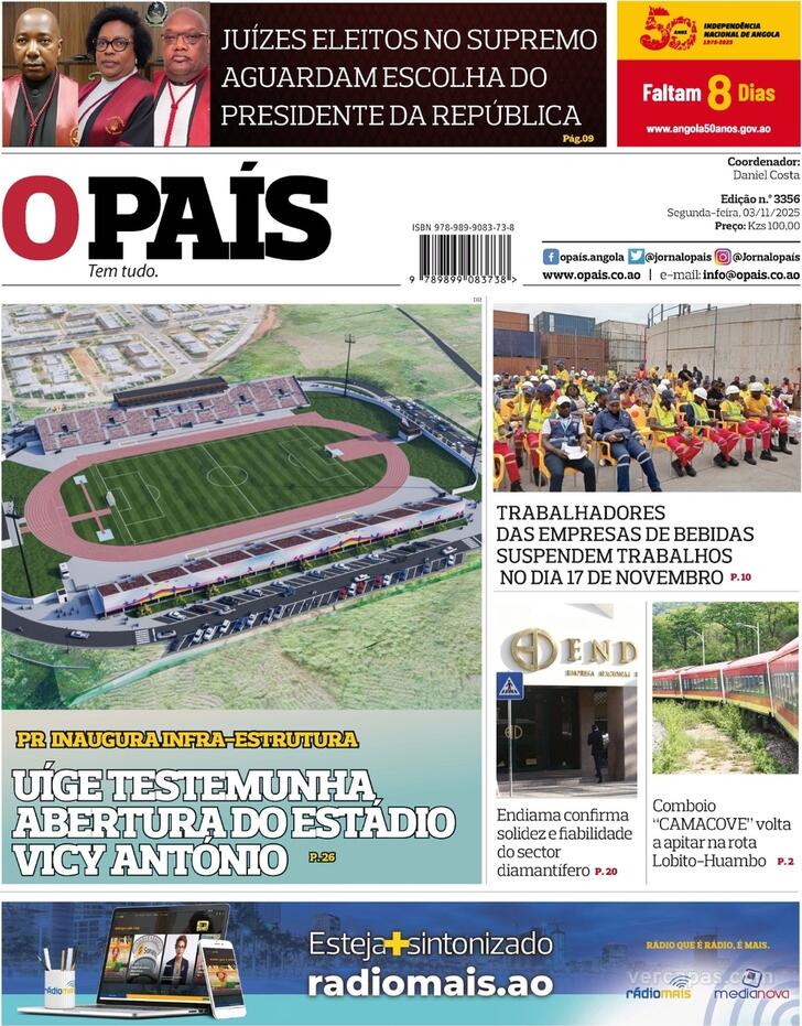 Capa O Pas (Angola) - 2025-11-03