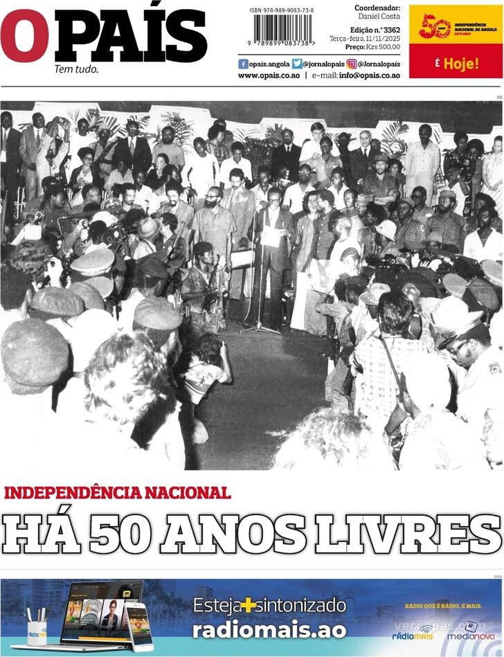 Capa O Pas (Angola) - 2025-11-11