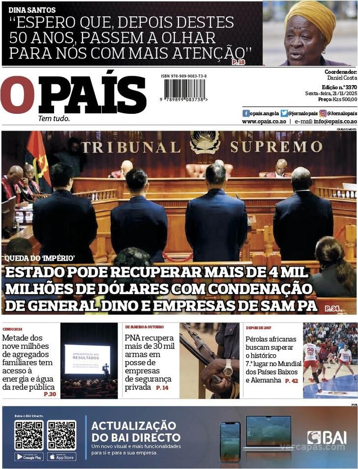 Capa O Pas (Angola) - 2025-11-21