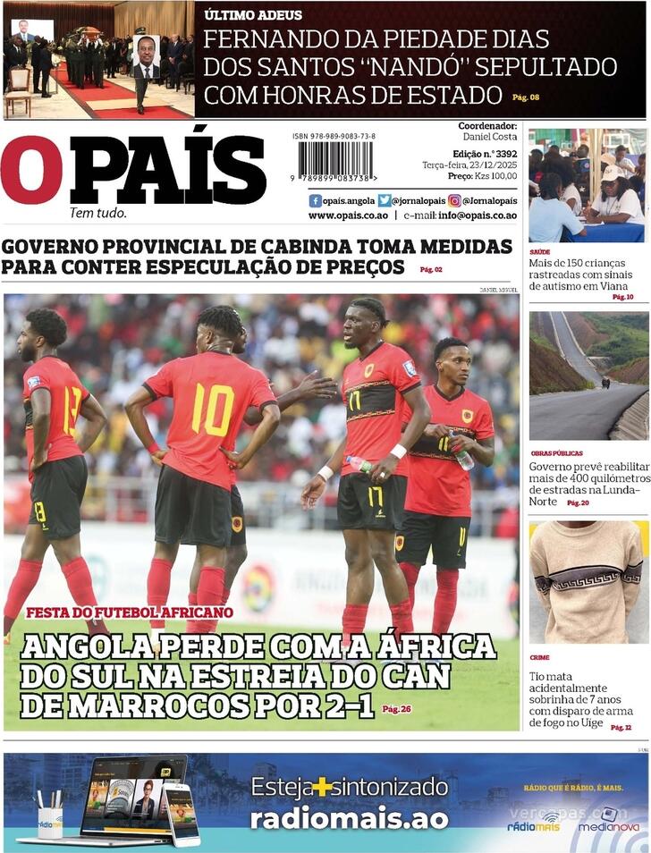 Capa O Pa�s (Angola) - 2025-12-23
