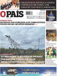 Capa O Pas (Angola) de 2025-12-09
