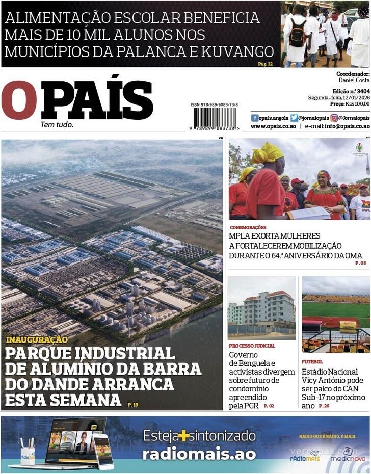Capa O Pa�s (Angola) - 2026-01-12