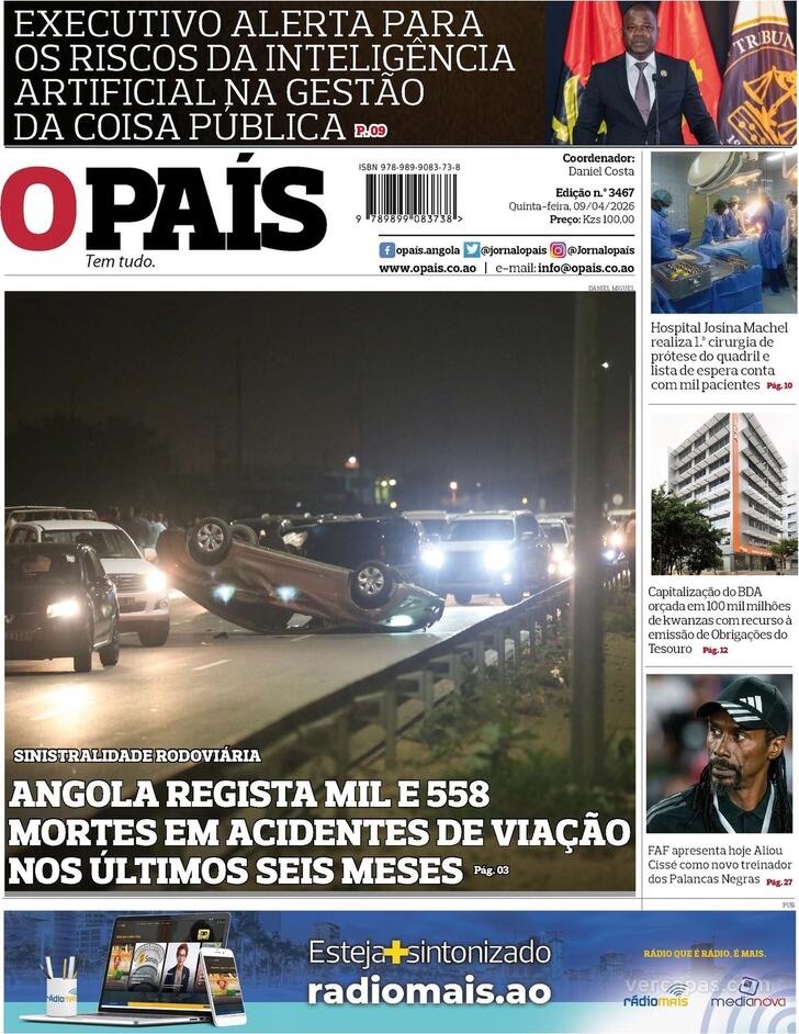 Capa O Pa�s (Angola) - 2026-04-09