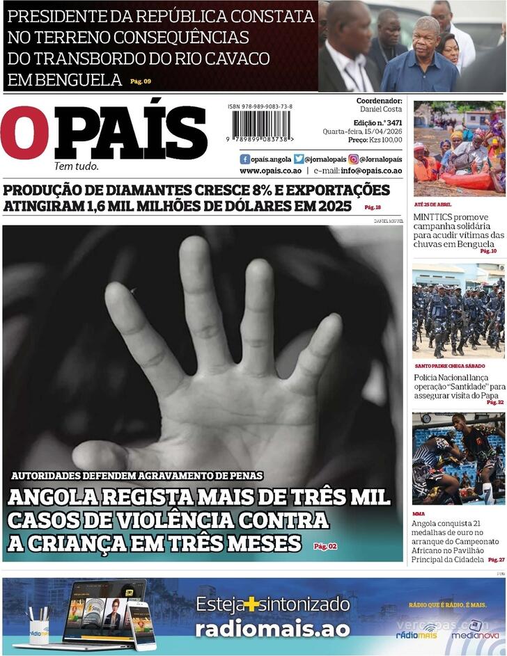 Capa O Pa�s (Angola) - 2026-04-15