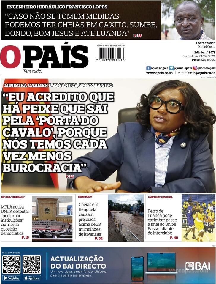 Capa O Pa�s (Angola) - 2026-04-24