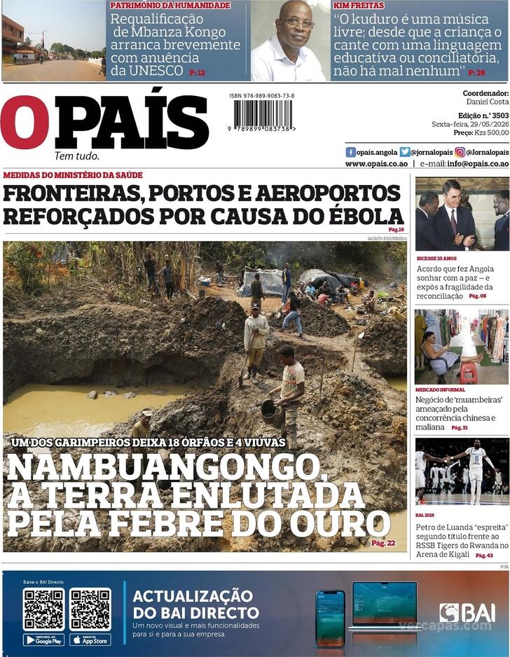Capa O Pa�s (Angola) - 2026-05-29