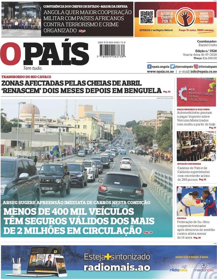 Capa O Pa�s (Angola) - 2026-07-01