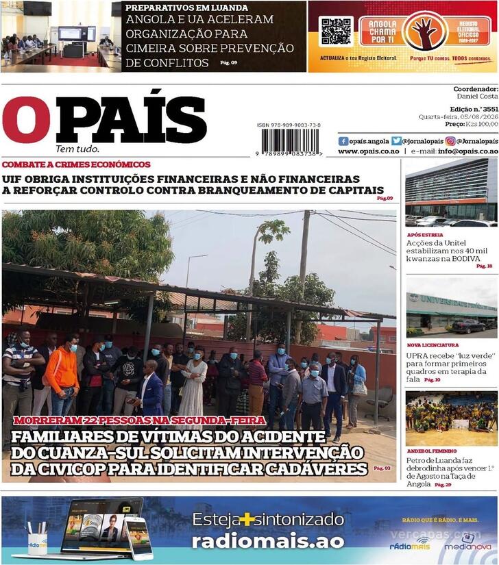 Capa O Pa�s (Angola) - 2026-08-05