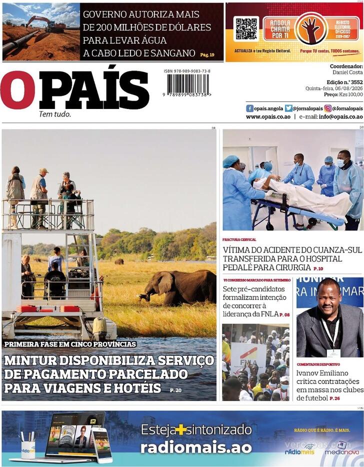 Capa O Pa�s (Angola) - 2026-08-06