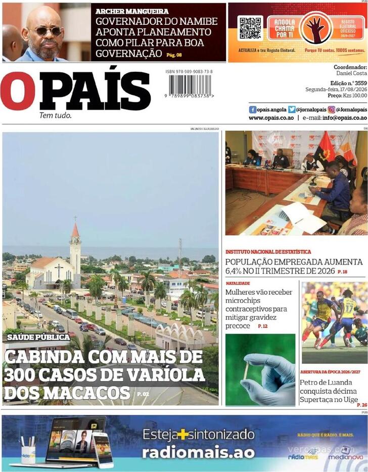 Capa O Pa�s (Angola) - 2026-08-17