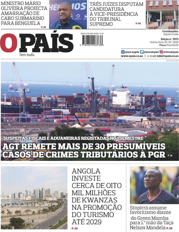 Capa O Pa�s (Angola) - 2026-09-03