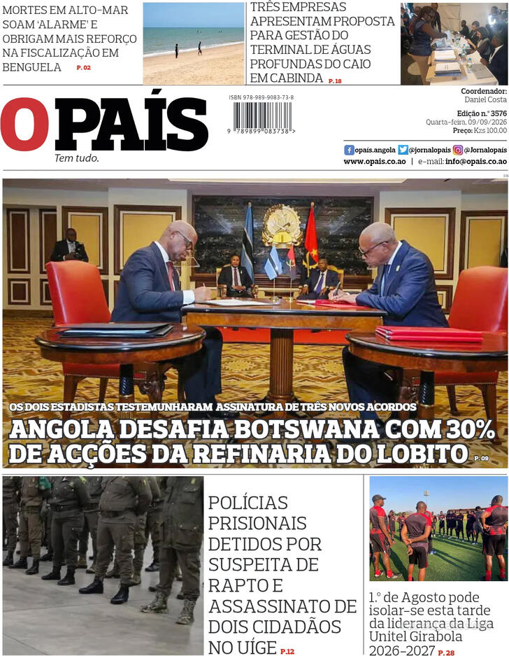 Capa O Pa�s (Angola) - 2026-09-09