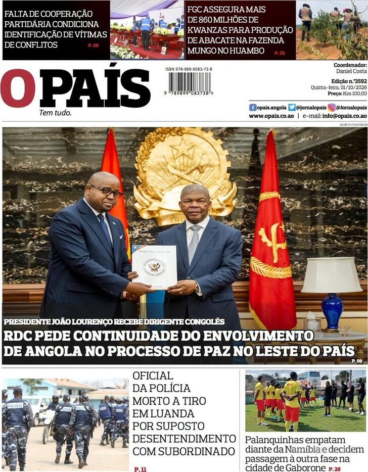 Capa O Pa�s (Angola) - 2026-10-01
