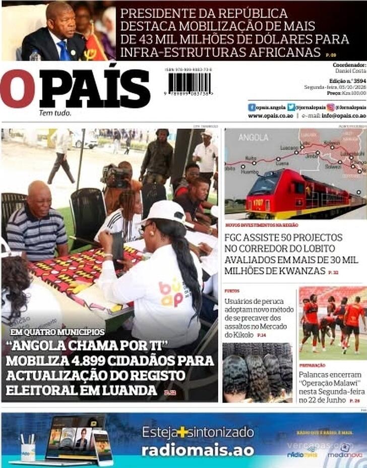 Capa O Pa�s (Angola) - 2026-10-05