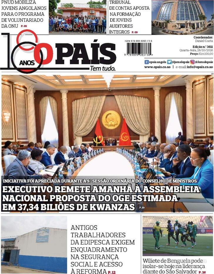 Capa O Pa�s (Angola) - 2026-10-28