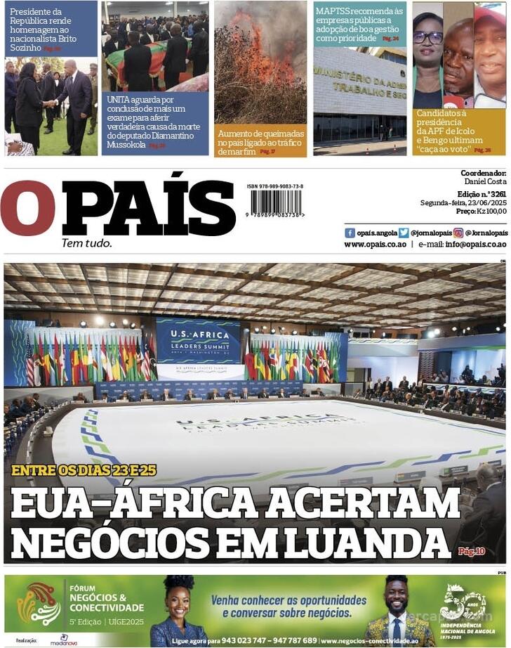 Capa O Pas (Angola) - 2025-06-23