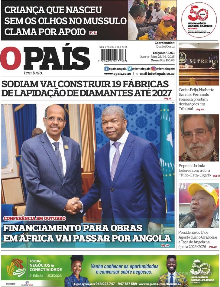 Capa O Pas (Angola) - 2025-06-25