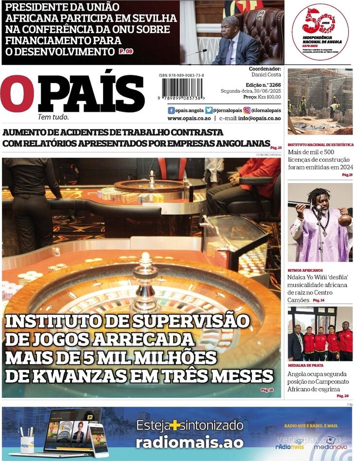 Capa O Pas (Angola) - 2025-06-30