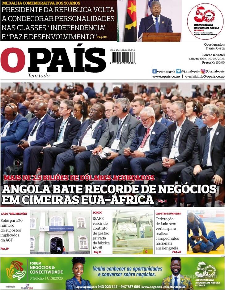 Capa O Pas (Angola) - 2025-07-02