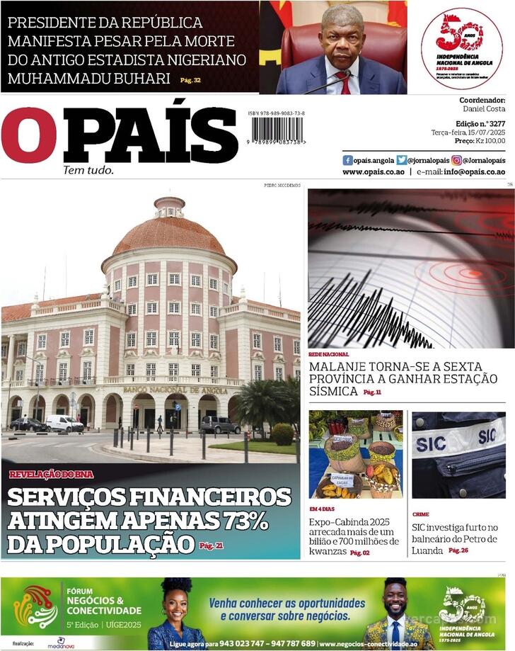 Capa O Pas (Angola) - 2025-07-15
