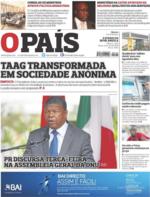 O País (Angola) - 2018-09-21