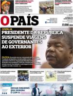 O País (Angola) - 2020-03-13