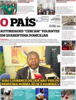 O País (Angola) - 2020-03-22