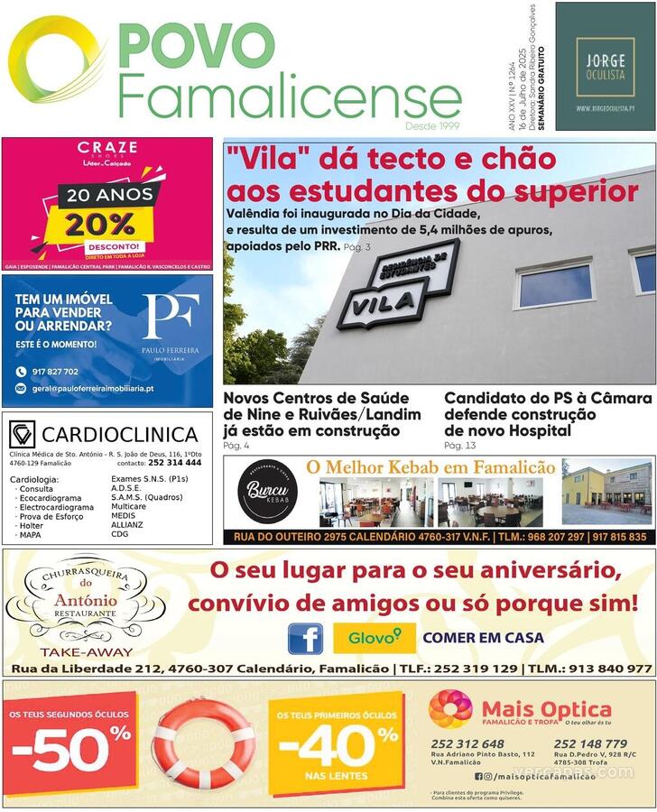 Capa O Povo Famalicense - 2025-07-15