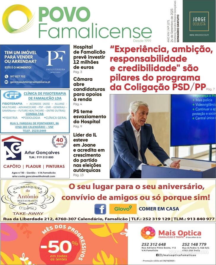 Capa O Povo Famalicense - 2025-09-24