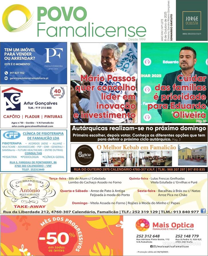 Capa O Povo Famalicense - 2025-10-08