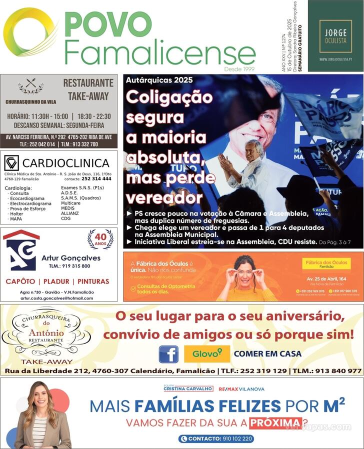 Capa O Povo Famalicense - 2025-10-15