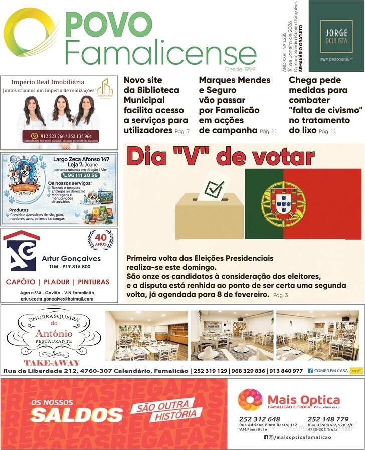 Capa O Povo Famalicense - 2026-01-14