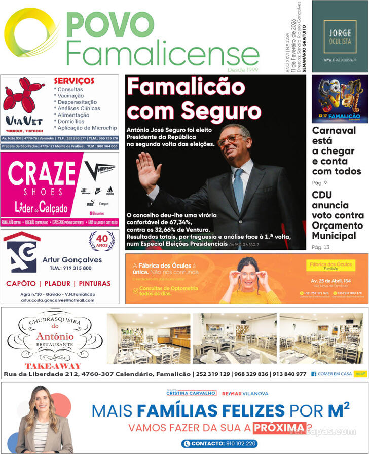 Capa O Povo Famalicense - 2026-02-11