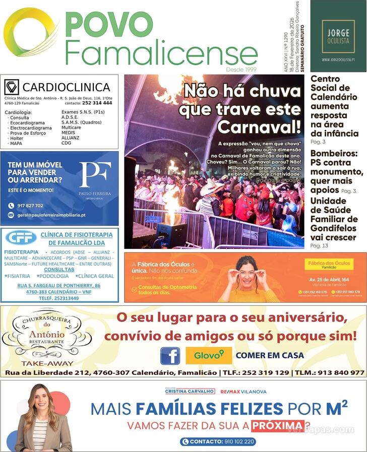 Capa O Povo Famalicense - 2026-02-18