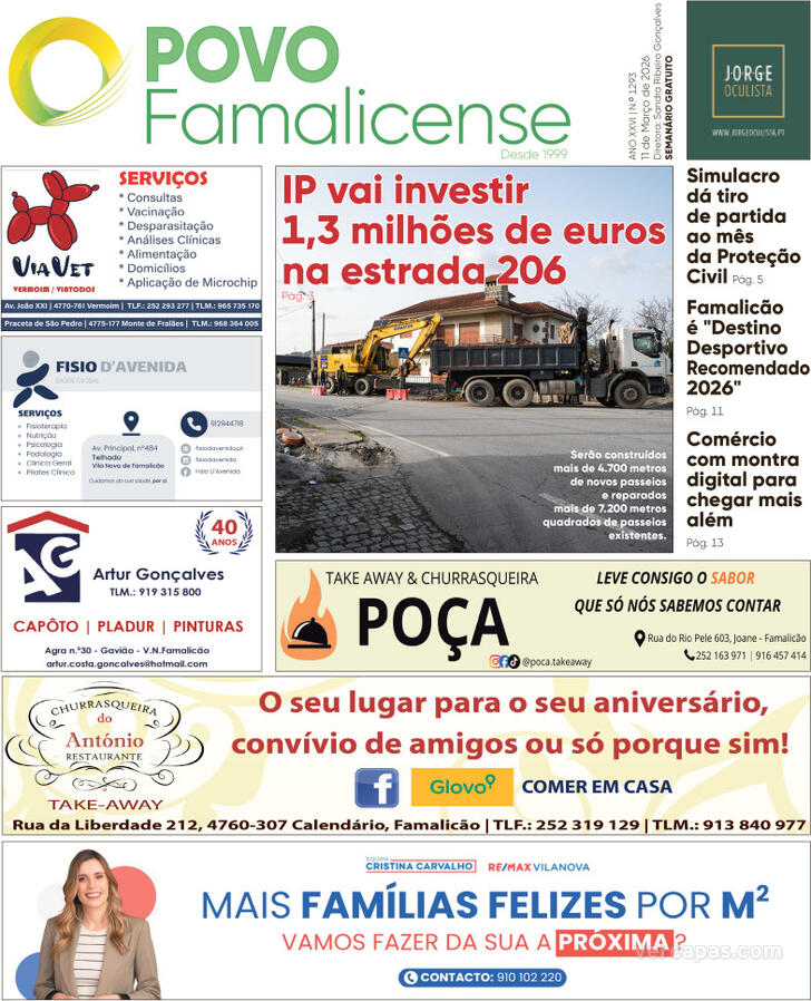Capa O Povo Famalicense - 2026-03-11
