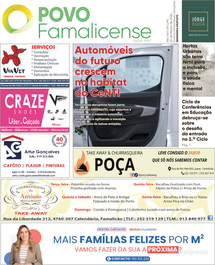 Capa O Povo Famalicense - 2026-03-25