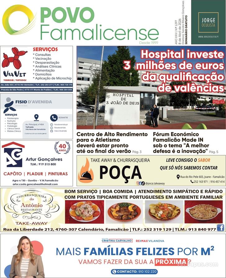 Capa O Povo Famalicense - 2026-04-08