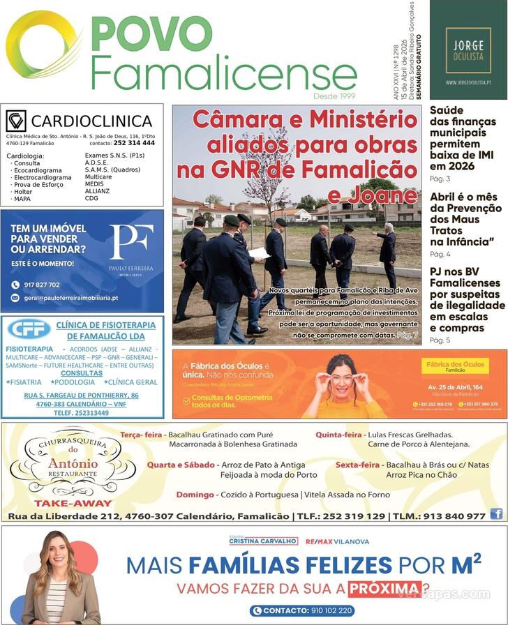 Capa O Povo Famalicense - 2026-04-15